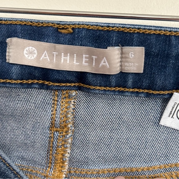 Athleta Sculptek Jeans Straight Leg Size 6 - Picture 4 of 9